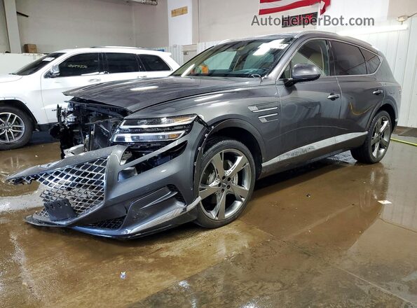 KMUHCESC4PU112640 2023 GENESIS GV80 Gray Przód lewy