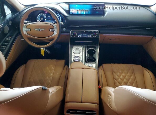 KMUHCESC6MU065008 2021 GENESIS GV80 Синий Вид панели приборов