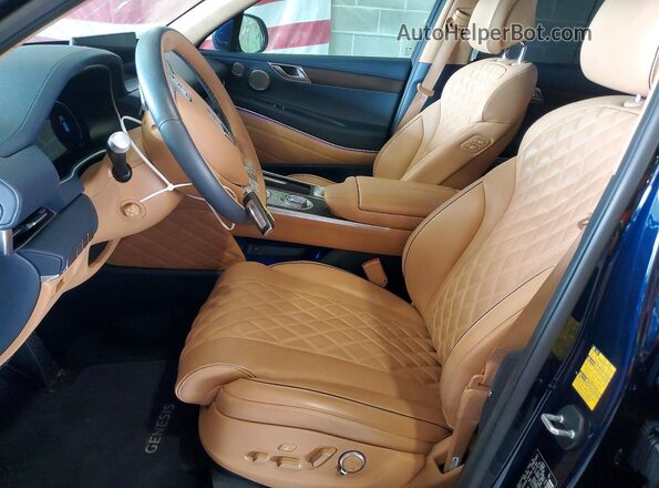 KMUHCESC6MU065008 2021 GENESIS GV80 Синий Вид салона спереди