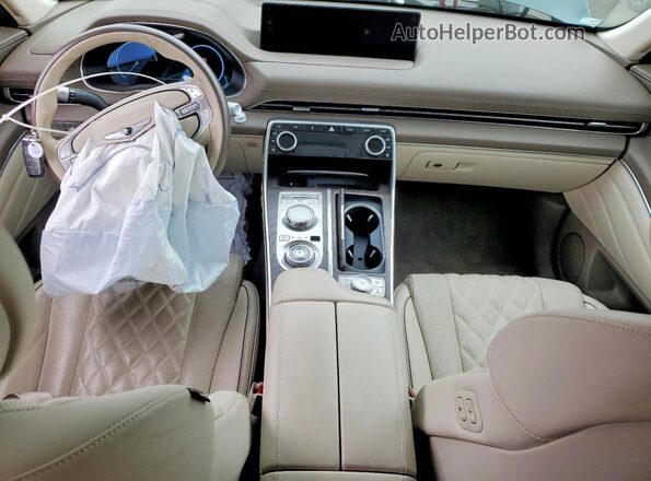 KMUHCESC7PU129433 2023 GENESIS GV80 Зеленый Вид панели приборов