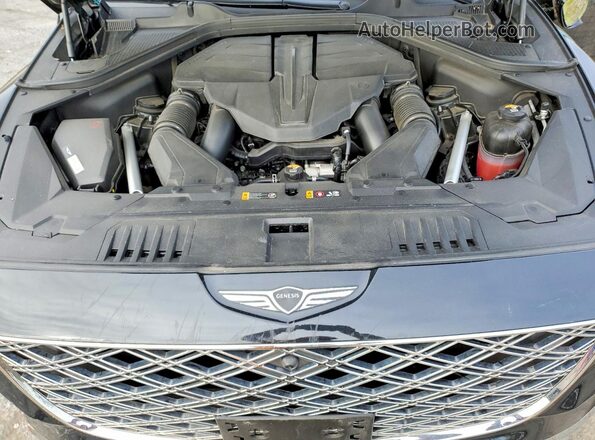 KMUHDESC7SU255541 2025 GENESIS GV80 Black Vista del compartimento del motor