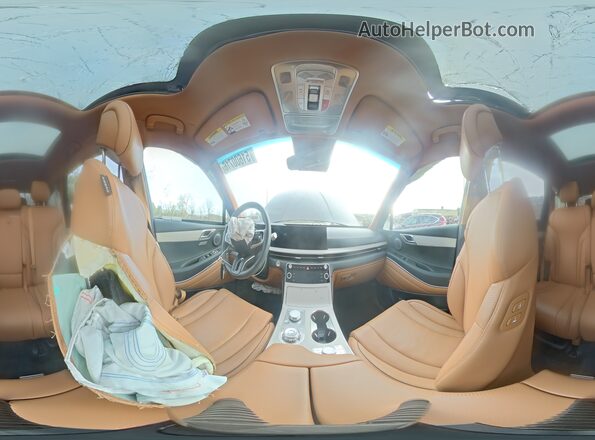 KMUHDESC7SU255541 2025 GENESIS GV80 Black Vista interior de 360 grados