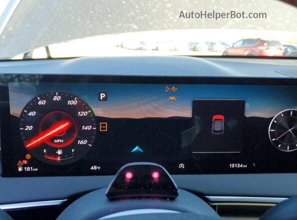 KMUMFDTBXTU240185 2026 GENESIS GV70 Черный Вид щитка приборов