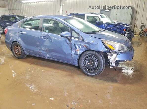 KNADM4A31G6643144 2016 KIA RIO Черный Передняя правая четверть