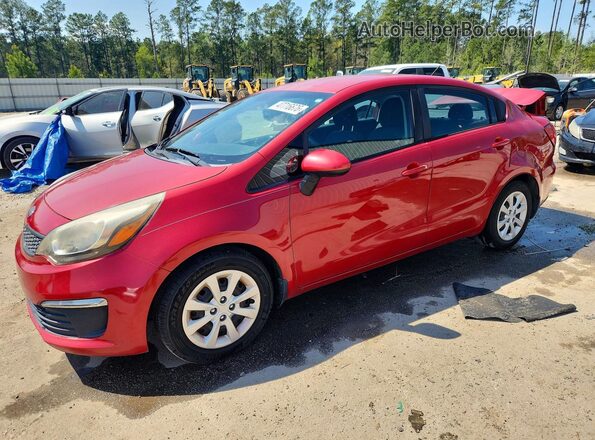 KNADM4A34H6061959 2017 KIA RIO Красный Передняя левая четверть