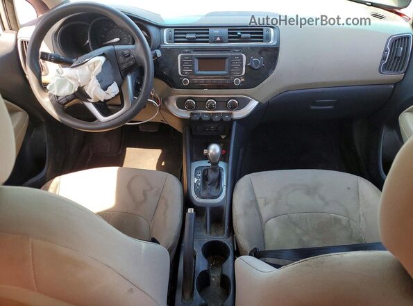 KNADM4A37G6540665 2016 KIA RIO Silver Dashboard view