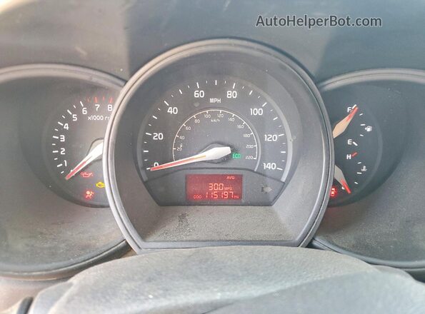 KNADM4A37G6540665 2016 KIA RIO Silver Instrument cluster view