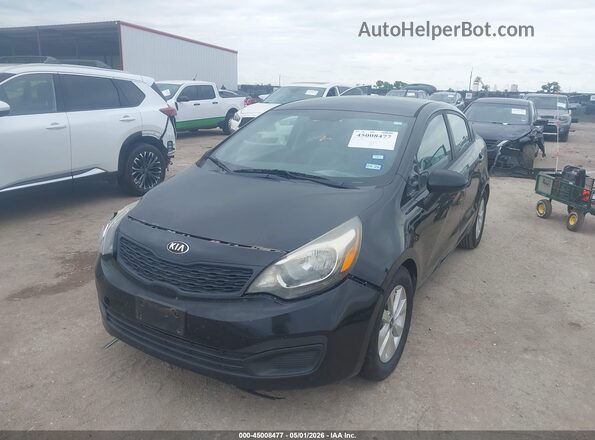KNADM4A38H6062824 2017 KIA RIO Черный Передняя левая четверть