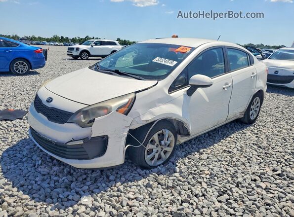 KNADM4A39G6639004 2016 KIA RIO Белый Передняя левая четверть