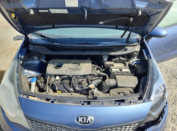 KNADM4A3XG6693556 2016 KIA RIO Blue Widok wnętrza z tyłu