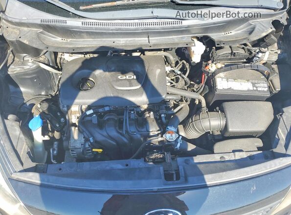 KNADM4A3XH6014886 2017 KIA RIO Черный Вид задней части салона