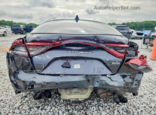 KNAE15LA1M6092207 2021 KIA STINGER Черный Вид сзади