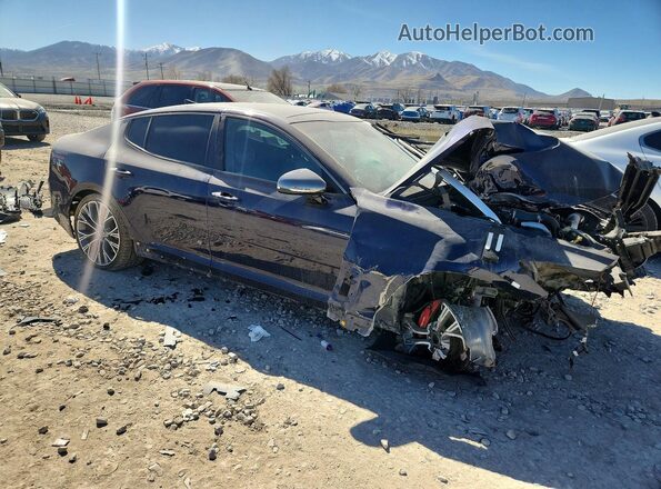 KNAE35LC1L6085090 2020 KIA STINGER Синий Передняя правая четверть