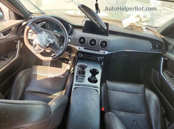 KNAE35LC1L6085090 2020 KIA STINGER Синий Вид панели приборов