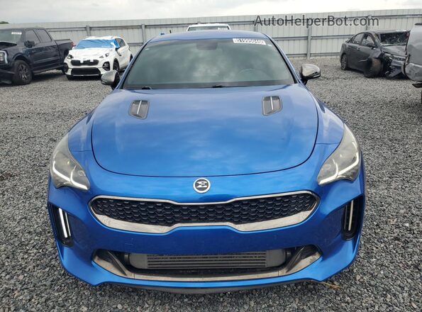 KNAE35LC7L6077608 2020 KIA STINGER Blue Widok z przodu