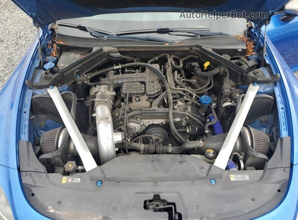 KNAE35LC7L6077608 2020 KIA STINGER Blue Widok wnętrza z tyłu