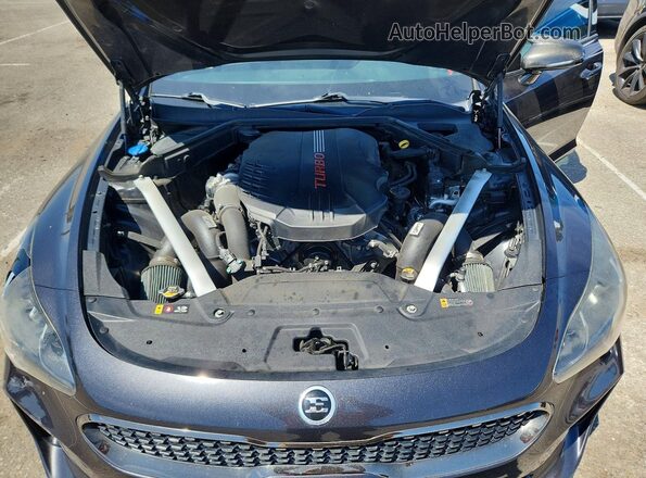 KNAE35LC9K6057763 2019 KIA STINGER Черный Вид задней части салона