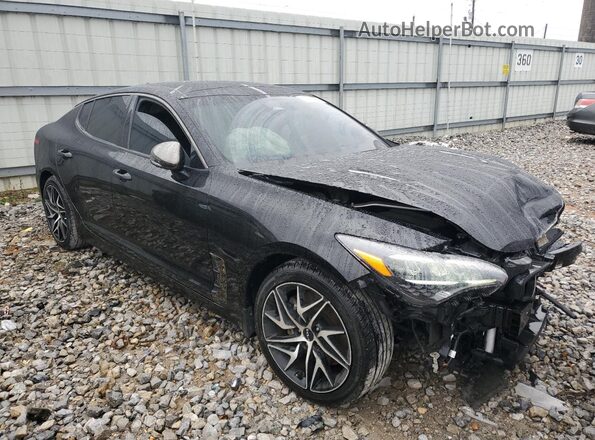 KNAE35LD2P6127961 2023 KIA STINGER Black Передня права чверть