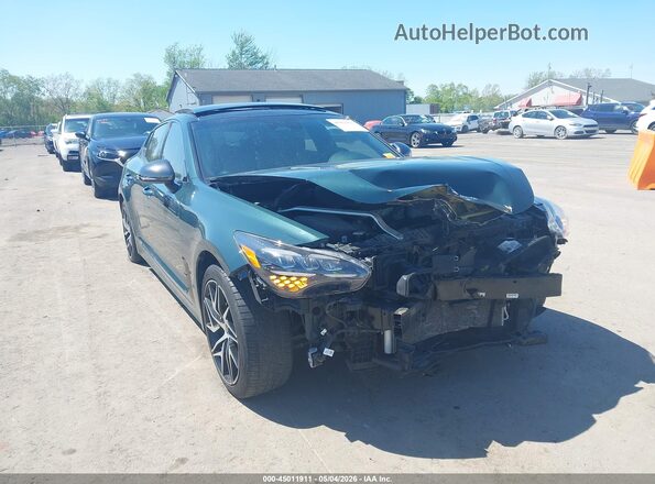 KNAE35LD4P6130103 2023 KIA STINGER Зеленый Передняя правая четверть