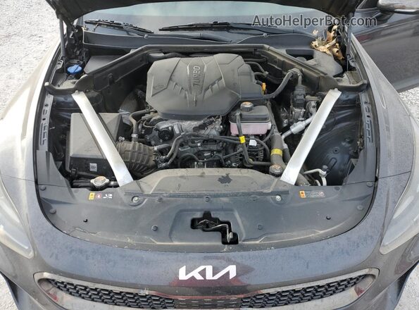 KNAE35LDXN6110399 2022 KIA STINGER Серый Вид задней части салона