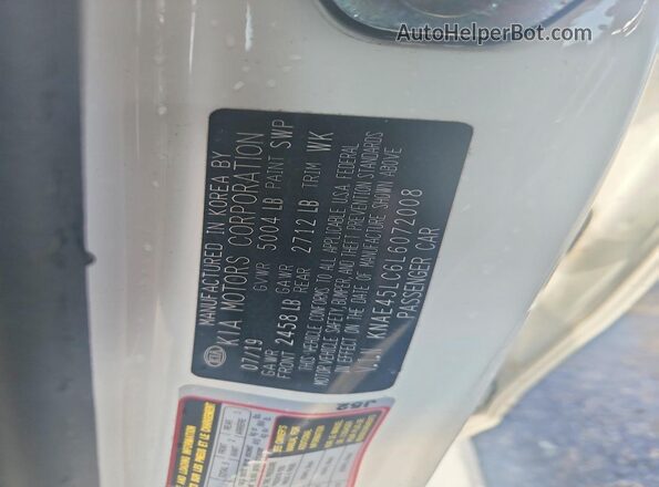 KNAE45LC6L6072008 2020 KIA STINGER Белый Вид подкапотного пространства