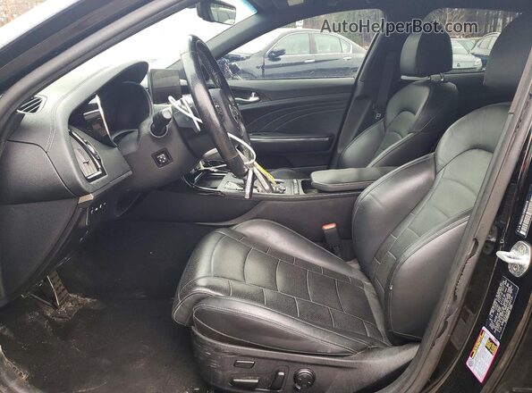 KNAE55LC0N6103219 2022 KIA STINGER Черный Вид салона спереди