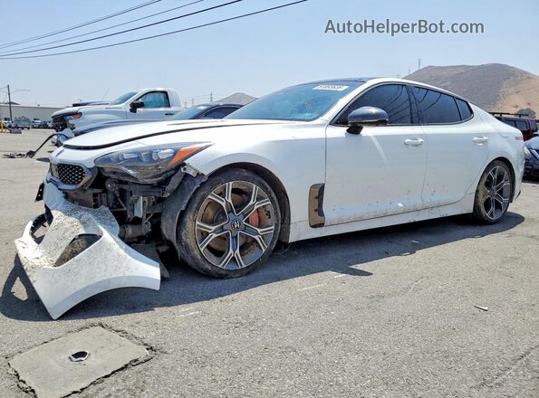 KNAE55LC7L6073696 2020 KIA STINGER Белый Передняя левая четверть
