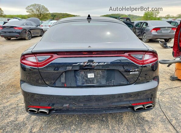 KNAE55LC9M6089643 2021 KIA STINGER Black Widok z tyłu