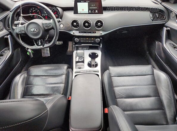 KNAE55LC9M6089643 2021 KIA STINGER Black Widok deski rozdzielczej