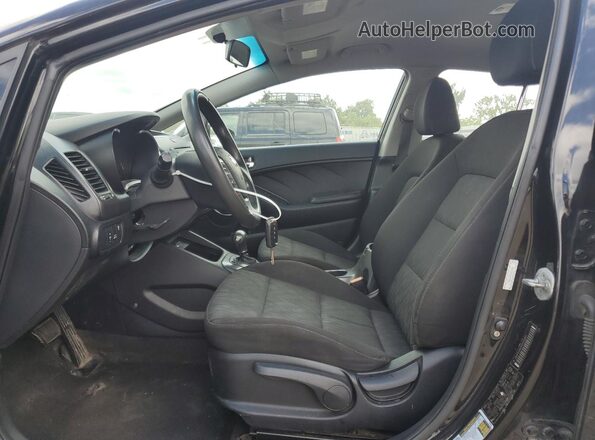 KNAFK4A63G5455885 2016 KIA FORTE Черный Вид салона спереди