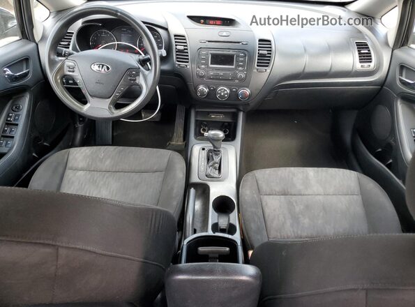 KNAFK4A63G5455885 2016 KIA FORTE Черный Вид панели приборов