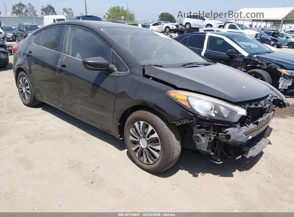 KNAFK4A63G5544128 2016 KIA FORTE Черный Передняя правая четверть