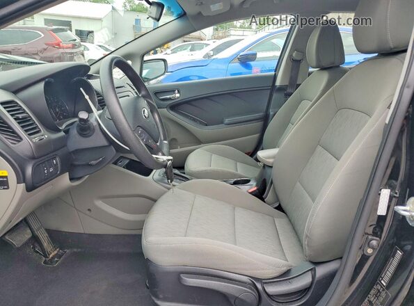 KNAFK4A65G5540064 2016 KIA FORTE Черный Вид салона спереди
