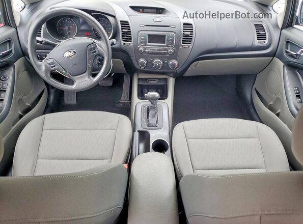 KNAFK4A65G5540064 2016 KIA FORTE Черный Вид панели приборов