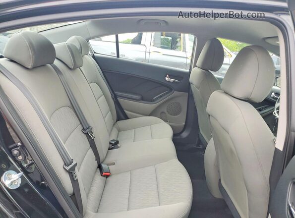 KNAFK4A65G5540064 2016 KIA FORTE Черный Вид задних сидений