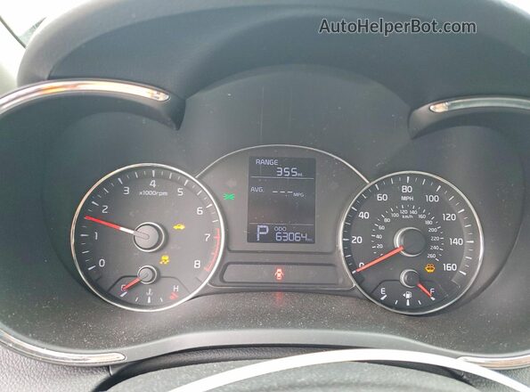 KNAFK4A65G5540064 2016 KIA FORTE Черный Вид щитка приборов