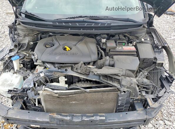 KNAFK4A65G5540064 2016 KIA FORTE Черный Вид задней части салона