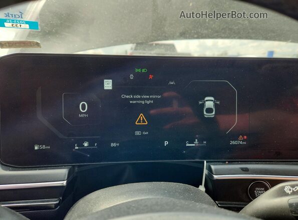 KNAG44J81S5338542 2025 KIA K5 Black ხელსაწყოთა პანელის ხედი