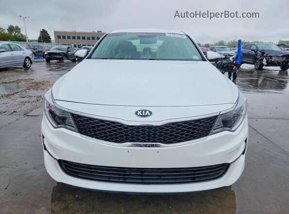 KNAGT4L3XG5081683 2016 KIA OPTIMA Белый Вид спереди