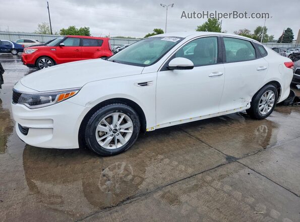 KNAGT4L3XG5081683 2016 KIA OPTIMA Белый Передняя левая четверть