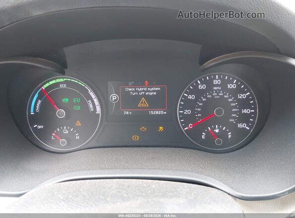 KNAGT4LE5H5012399 2017 KIA OPTIMA HYBRID Белый Вид задних сидений