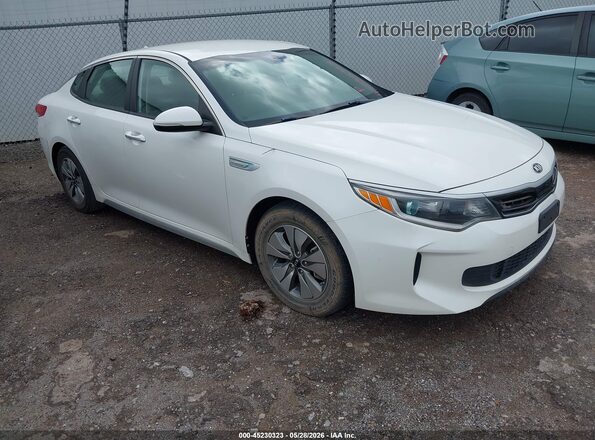 KNAGT4LE5H5012399 2017 KIA OPTIMA HYBRID Белый Передняя правая четверть