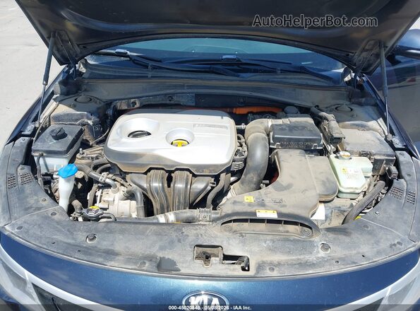 KNAGU4LE0J5020705 2018 KIA OPTIMA HYBRID Blue Вид ззаду