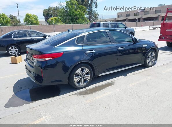 KNAGU4LE0J5020705 2018 KIA OPTIMA HYBRID Blue Задня права чверть