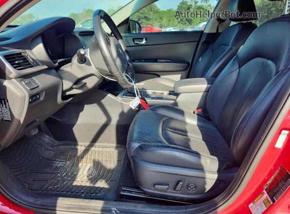 KNAGU4LE7J5023181 2018 KIA OPTIMA Черный Вид салона спереди