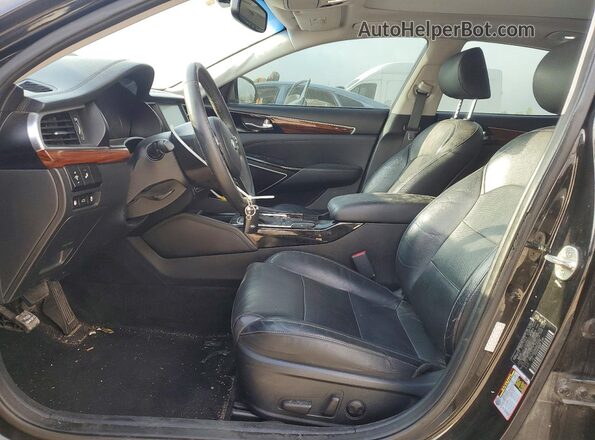 KNALC4J14H5070132 2017 KIA CADENZA Черный Вид салона спереди