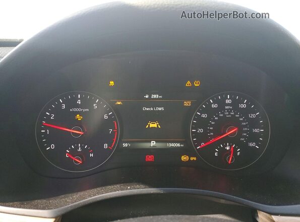 KNALC4J17H5062882 2017 KIA CADENZA Белый Вид щитка приборов