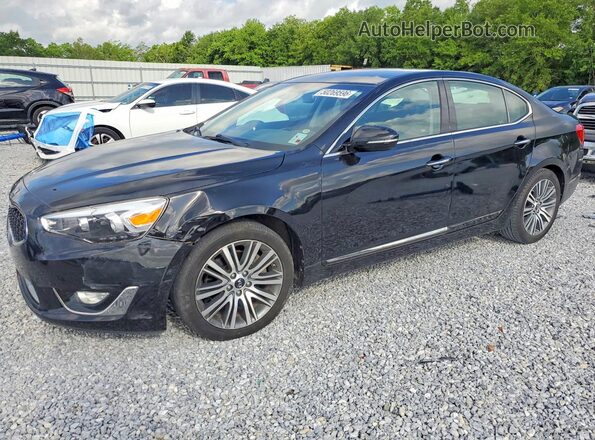 KNALN4D75G5215185 2016 KIA CADENZA Черный Передняя левая четверть