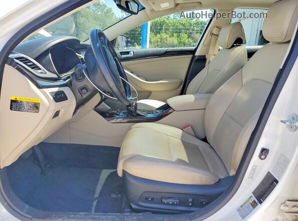 KNALN4D7XG5213786 2016 KIA CADENZA White Вид салону спереду