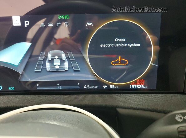 KNDC3DLC4N5057569 2022 KIA EV6 Угольный Вид щитка приборов